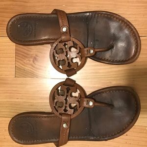 Tory Burch Brown Leather Miller
